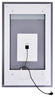 Abril Rectangle Matte White LED 30 in. Mirror From our Abril Collection