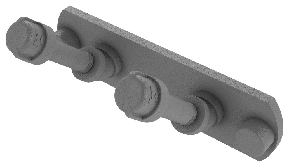 Pipeline 2 Position Multi Hook, Matte Gray