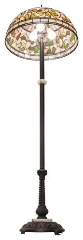 Meyda Lighting 229125 62" Wide Tiffany Turning Leaf Floor Lamp