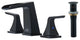 CASAINC 6-12in Bathroom Sink Faucet 2 Handle Centerset for 3 Hole with Drain Kit, Matte Black