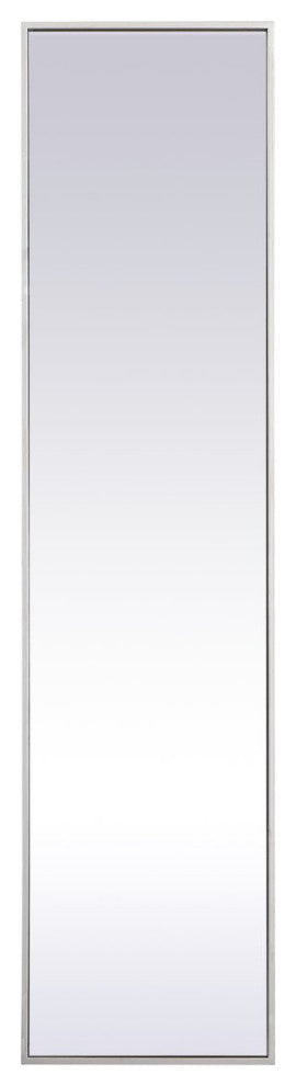 Elegant Decor MR41460S Metal Frame Rectangle Mirror, 14", Silver