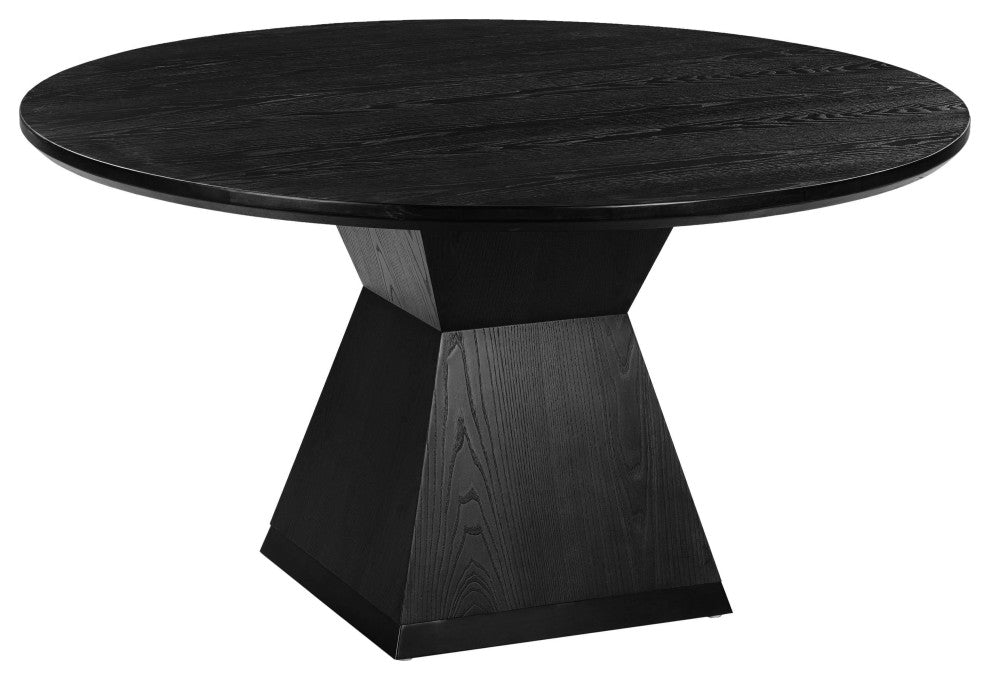 Nolan Black Round Wood Dining Table
