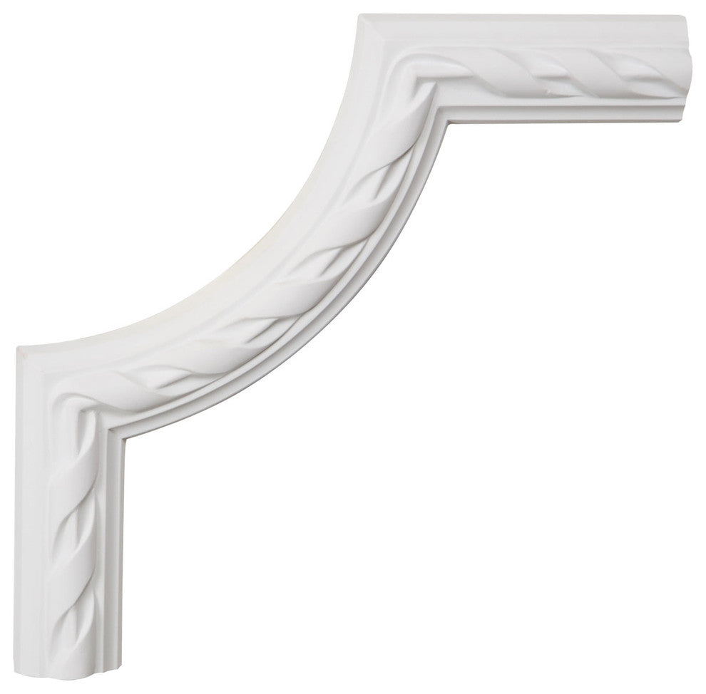 10"W x 10"H x 3/4"P Reeded Acanthus Leaf Panel Moulding Corner