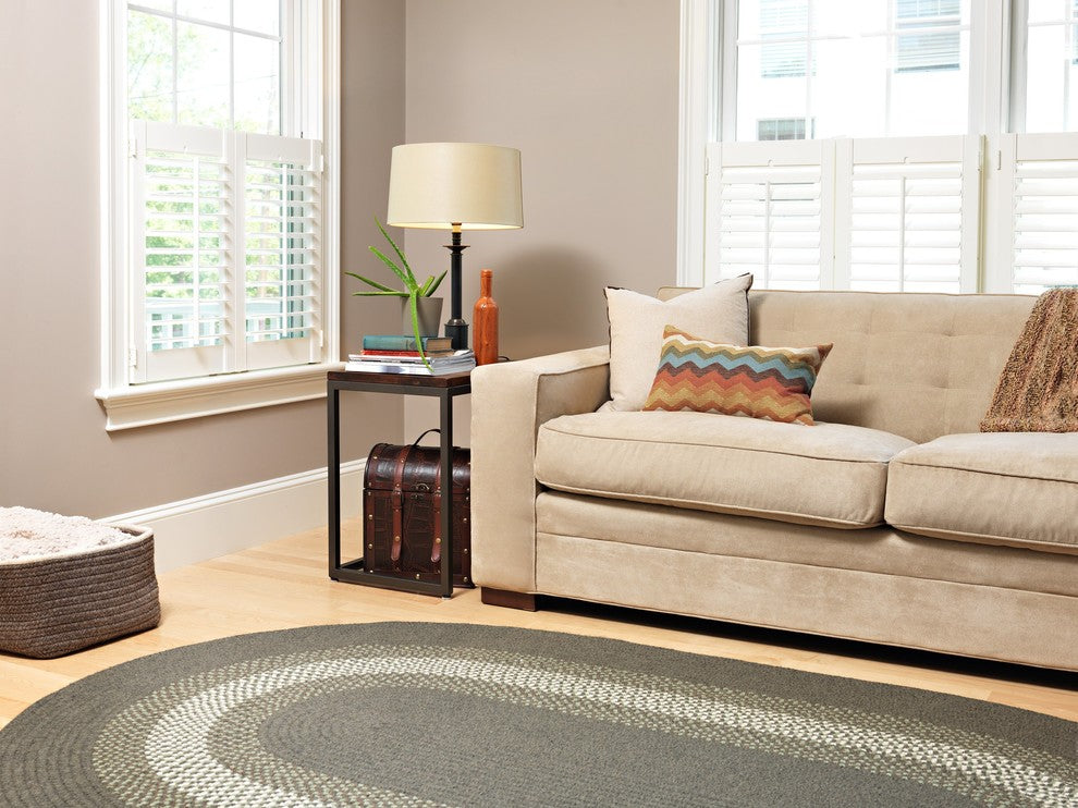 Colonial Mills North Ridge NG69 Olive Traditional Area Rug, Oval 2'x4'
