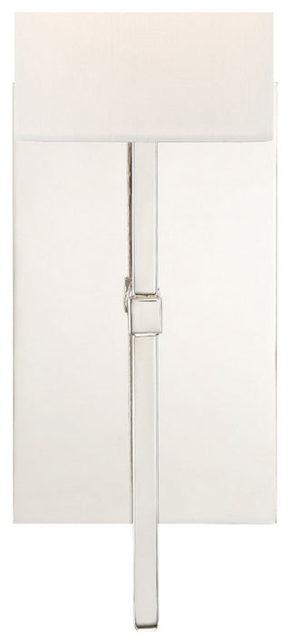 CRYSTORAMA VER-241-PN Veronica 1 Light Polished Nickel Sconce