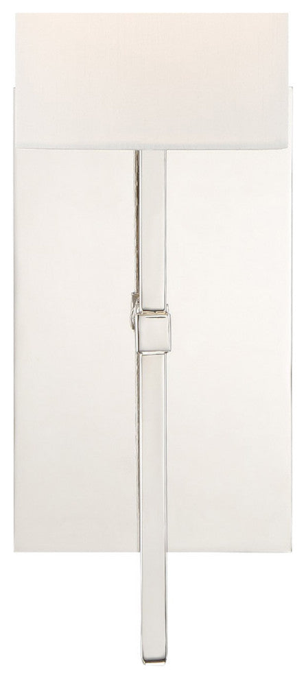 CRYSTORAMA VER-241-PN Veronica 1 Light Polished Nickel Sconce