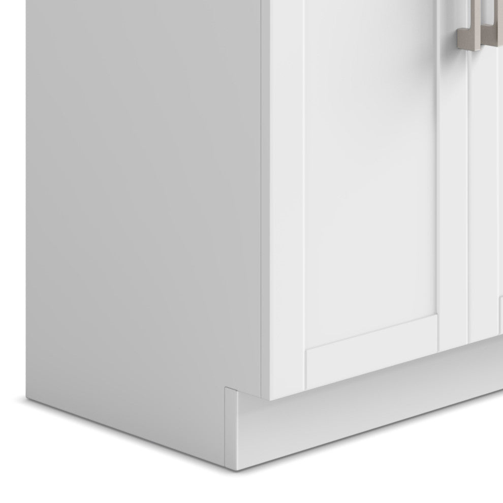 Hennessy Contemporary 24" Deluxe Laundry Cabinet, Faucet, White, 28"