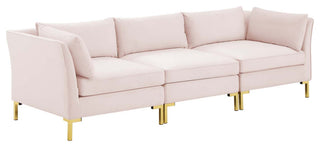 Ardent Performance Velvet Sofa - Pink