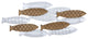 Wood and Metal Fish Shaped Wall Art
