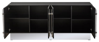 Callista Sideboard, Black and Silver