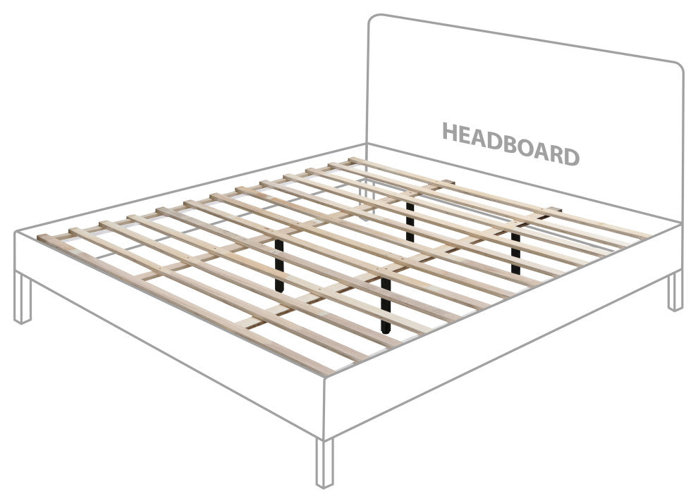 Siena Ash Wood Bed, Natural, King