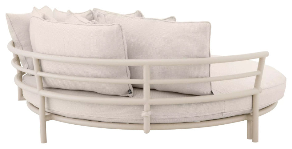 White Round Outdoor Sofa | Eichholtz Laguno