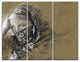 "Exotic Arabic Woman" Digital Metal Wall Art, 3 Panels, 36"x28"