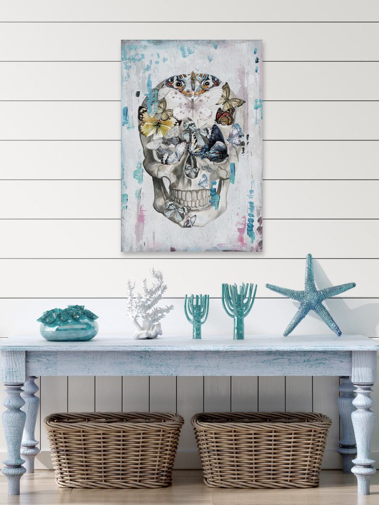 "Butterfly Gathering" Painting Print on Wrapped Canvas, 20x30