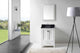 Caroline Avenue 24" Single Bathroom Vanity Set White, Granite Top