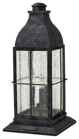 Hinkley Bingham Large Pier Mount Lantern 12V, Greystone