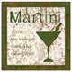 "Cocktail Recipes - Martini" Digital Paper Print by BG.Studio, 42"x42"