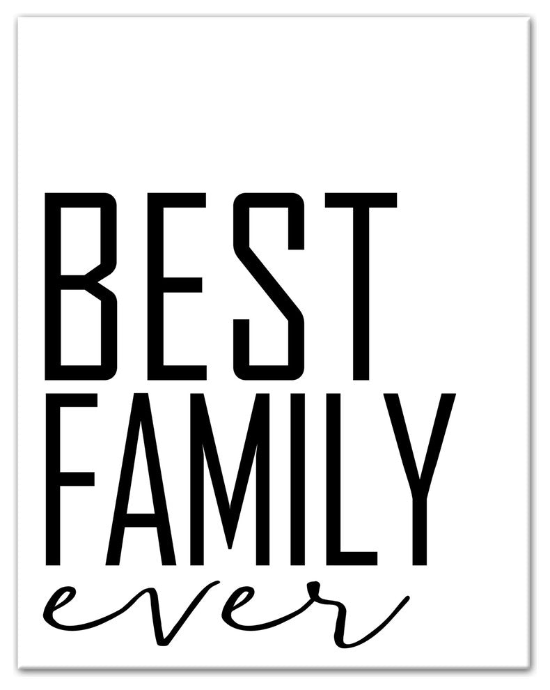 Best Family Ever Wall Art, Canvas