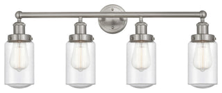 Dover 4-Light 33.5" Bath Vanity-Light Brushed Satin Nickel