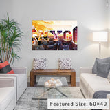 "NYC" by NYC Sunset" by Philippe Hugonnard, 40x26x1.5