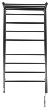 Ancona Piazzo OBT 8-Bar Towel Warmer, On-Board Timer, Matte Black