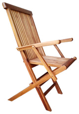 Teak Folding Chair with Arms