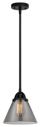 Large Cone Mini Pendant, Matte Black, Plated Smoke, Plated Smoke