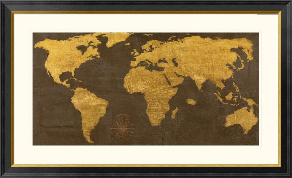 "Geo II" Framed Digital Print by Joannoo, 46"x28"