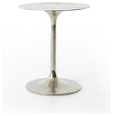 Tulip Side Table-Raw Nickel