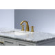 Kingston Brass Widespread Bathroom Faucet With Brass Pop-Up, Brushed Brass