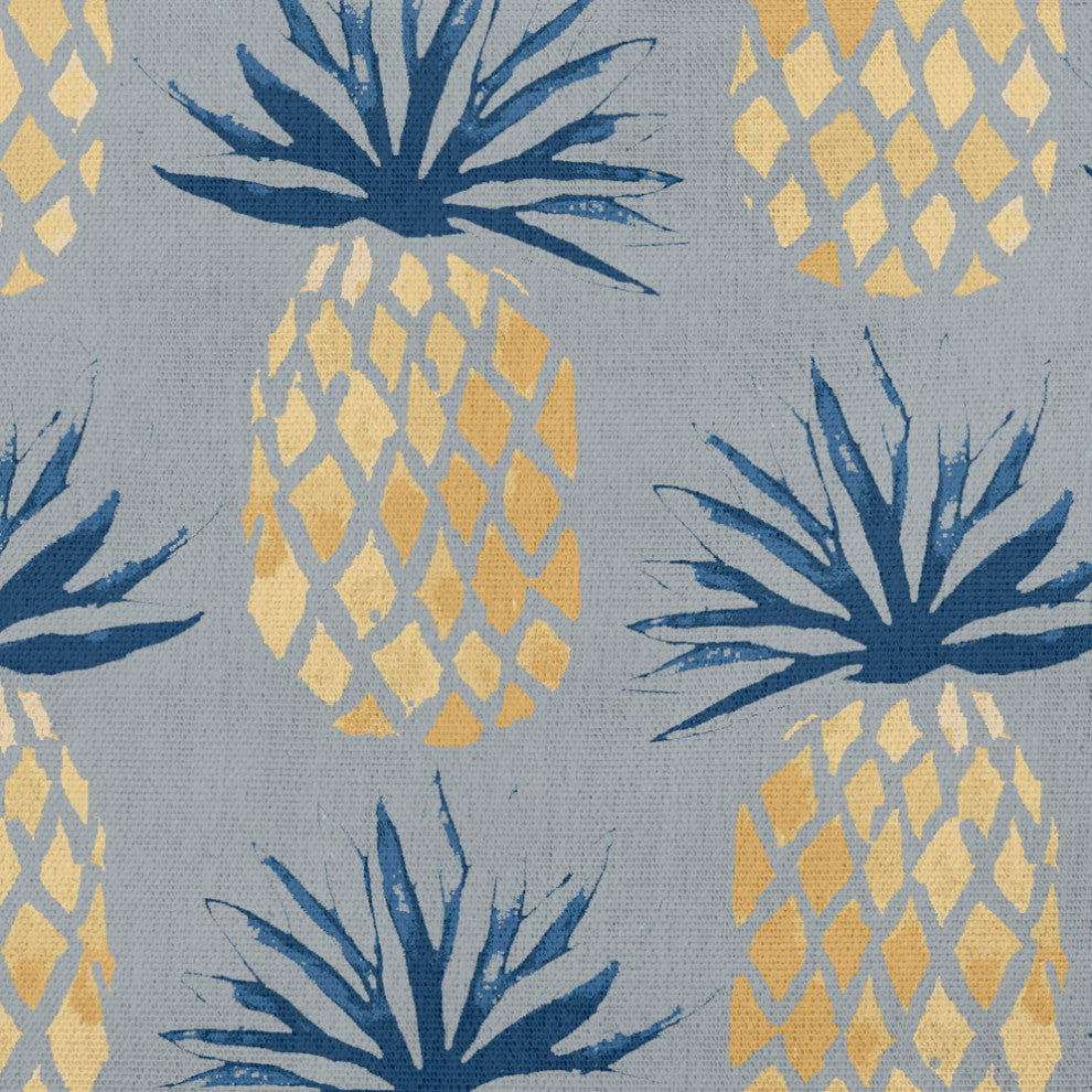 14x20" Pineapple Stripes Nautical Decorative Indoor Pillow, Pretty Grey