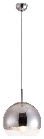 HomeRoots 15" X 18" X 15" Chrome Kinetic Ceiling Lamp