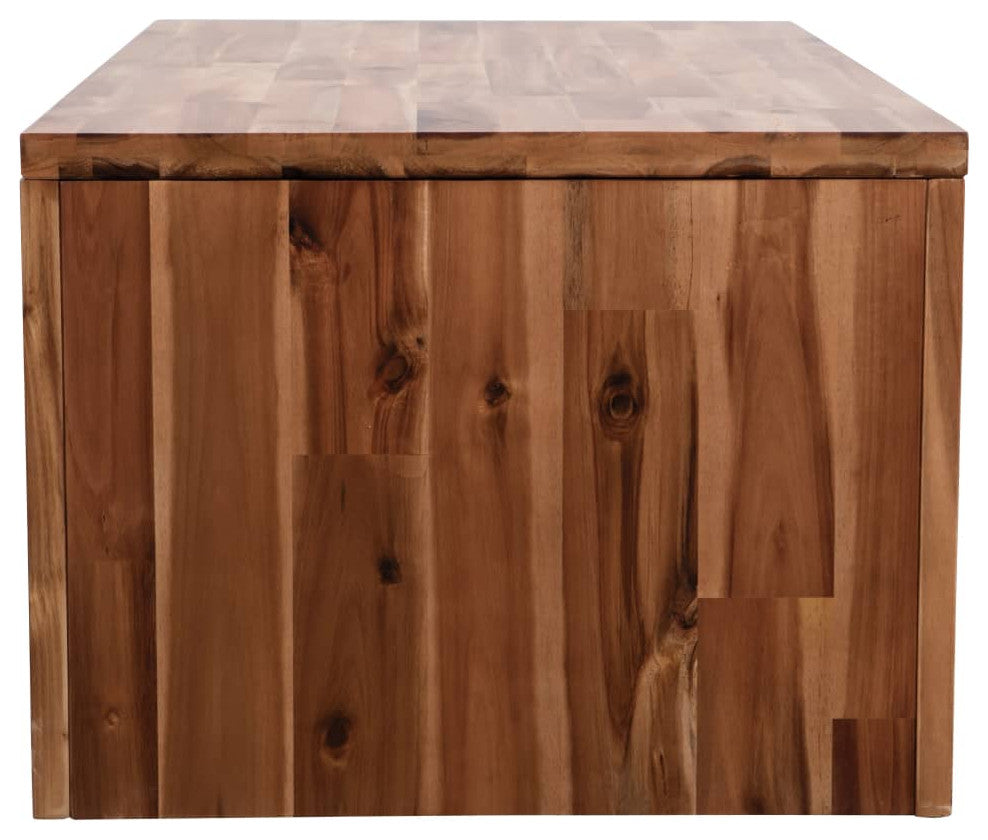 vidaXL Coffee Table End Table Accent Sofa Table Solid Wood Acacia 35.4 Inch