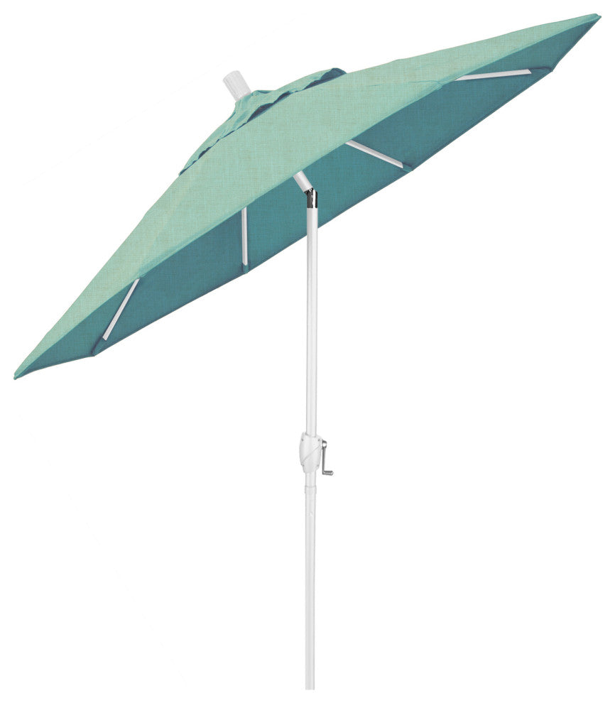 7.5' Aluminum Umbrella Push Tilt, Sunbrella, Spa