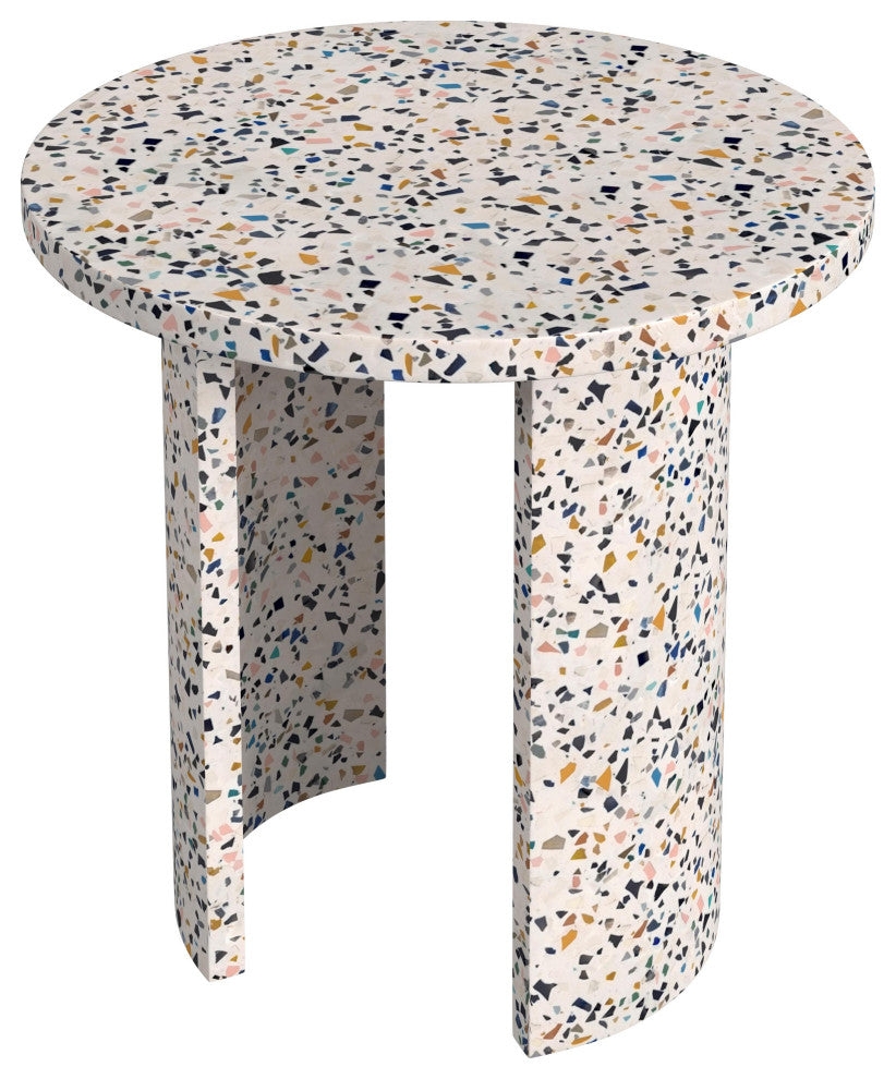 Siesta Outdoor Terrazzo Round Side Table