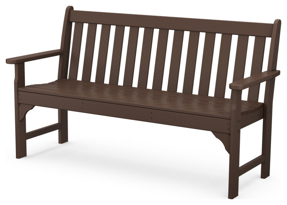 Polywood Vineyard 60" Bench, Mahogany