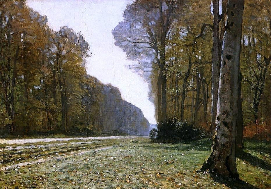 Claude Oscar Monet Le Pave de Chailly, 18"x27" Wall Decal Print