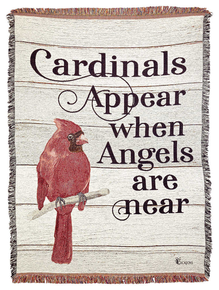 Cardinals Appear When Throw 48"x68"