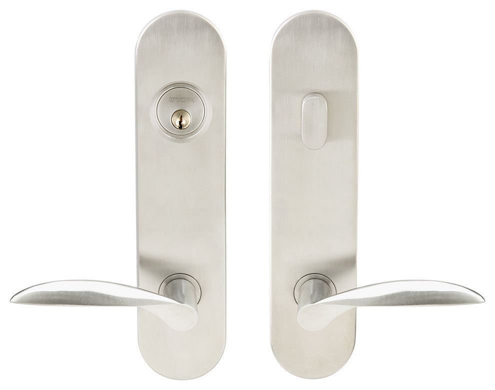 Stratus Lever, Tubular Entry, Single Cylinder, Right Hand, Satin Stainless Steel