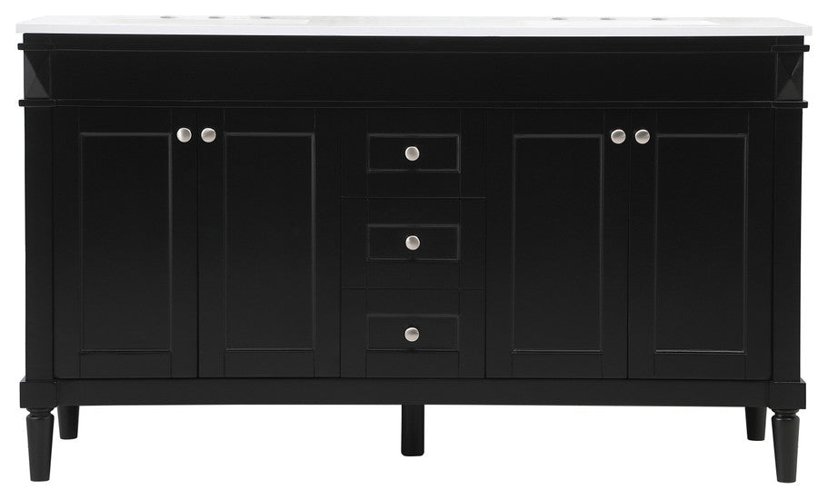 Home Living 21" Transitional Black-Light Bathroom Vanity