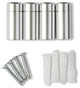 Silver 1" Wall Mounts