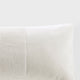 Croscill Home Canova Cotton Velvet Oblong Pillow, White