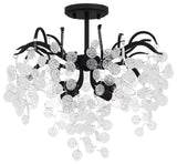 Quoizel MAP1720 Maple 4 Light 22"W Semi-Flush Ceiling Fixture - Earth Black