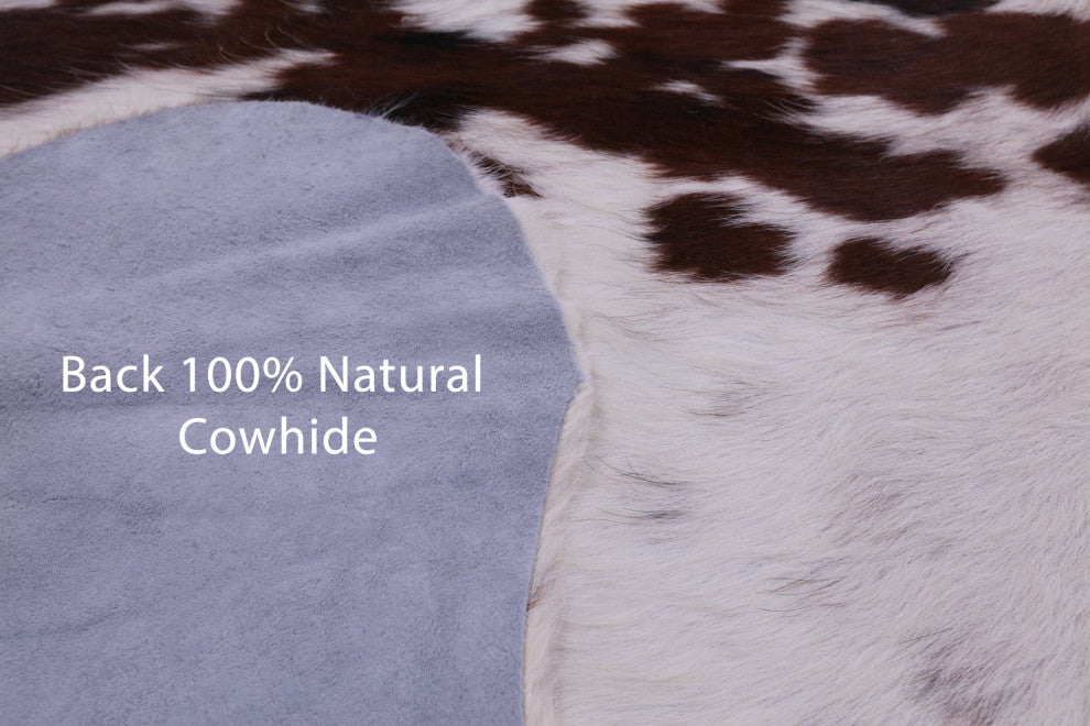7' 1" X 6' 4" Organic Natural Hair-On Cowhide Area Rug C1715