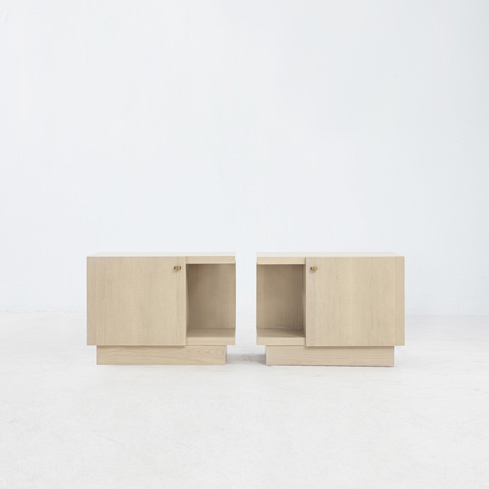 Sierra 30" Left Nightstand, Finish: Dove