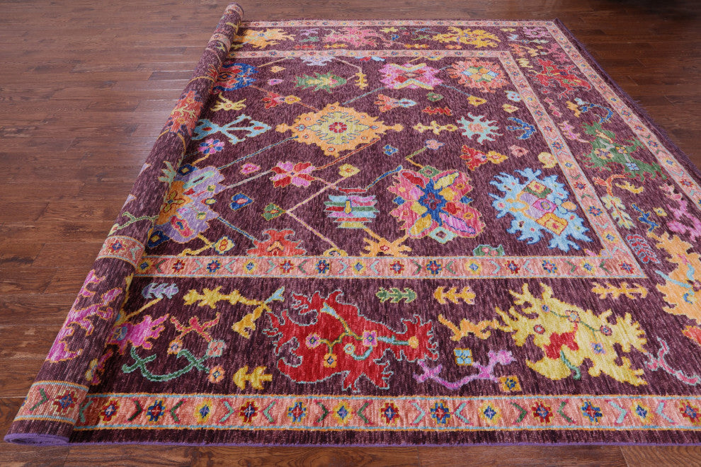 10' 5" X 13' 9" Turkish Oushak Handmade Rug - Q14786