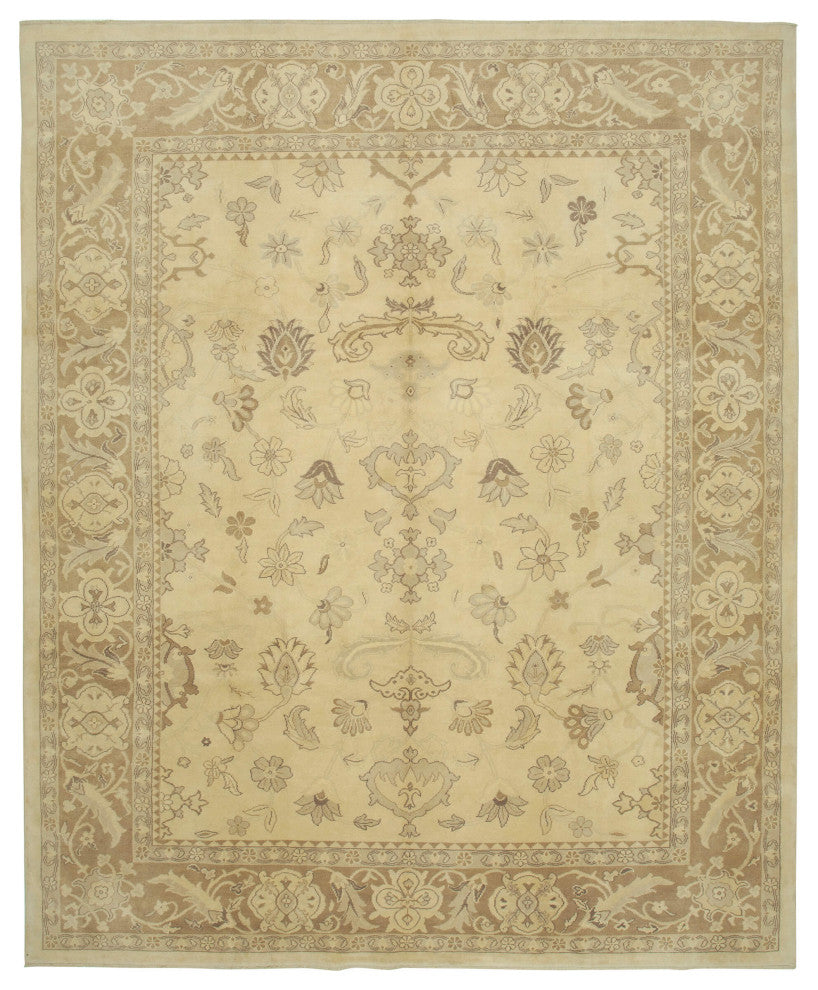 Rug N Carpet - Handwoven Oriental 10' 2" x 12' 6" Soft Oushak Area Rug