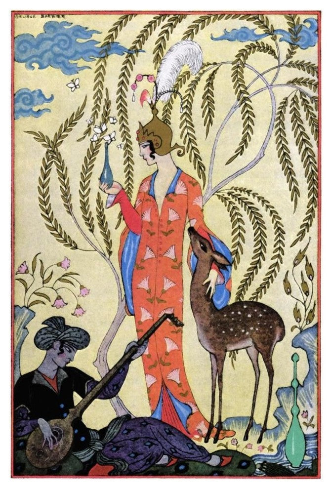 "Persia" Digital Paper Print by Georges Barbier, 42"x62"