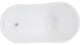 WOODBRIDGE 54" Acrylic Freestanding Soaking Tub with Brushed Nickel Pop up drain
