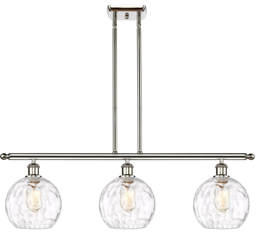 Innovations 516-3I-PN-G1215-8 3 Light Island Light, Polished Nickel